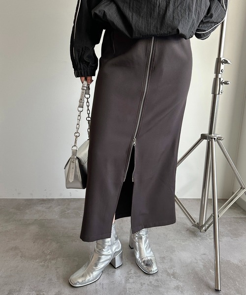 セール】ダブルジップナロースカート【ZOZOTOWN限定アイテム