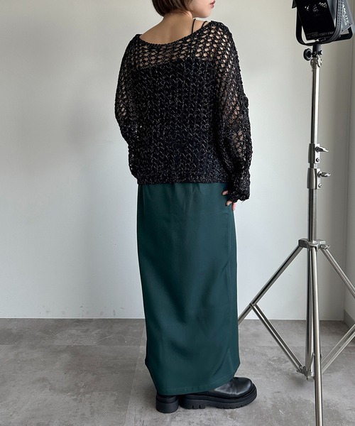 apres jour mignon（アプレジュールミニョン）の「ダブルジップナロースカート【ZOZOTOWN限定アイテム】（スカート・レディース・グリーン系その他/チャコールグレー/ブラック・SMALL/X-LARGE/MEDIUM）」の4枚目の写真