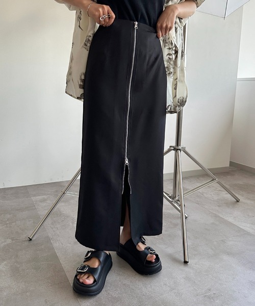 セール】ダブルジップナロースカート【ZOZOTOWN限定アイテム