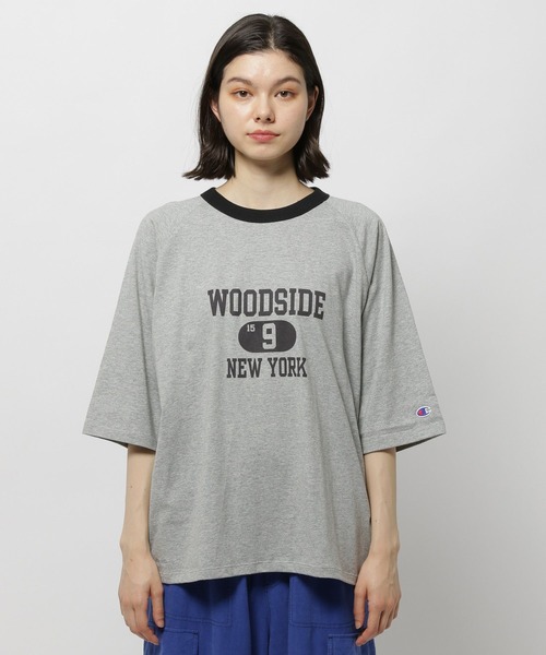 Champion（チャンピオン）の「【Champion(チャンピオン)】リンガ七分Ｔシャツ（Tシャツ/カットソー・レディース・ホワイト/グレー/ベージュ・MEDIUM/LARGE）」の11枚目の写真