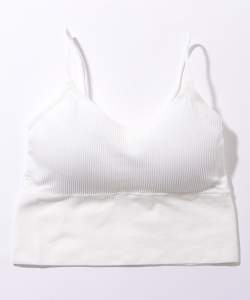 Lace Ladies(レースレディース)の「コンパクト フィット カップ付き リブ キャミソール(キャミソール・レディース・グレー/ブラック/ホワイト・FREE)」の15枚目の写真