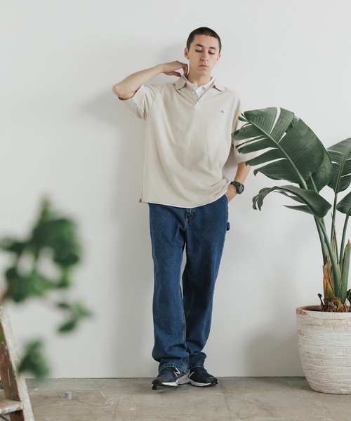 JEMORGAN(ジェーイーモーガン)の「JEMORGAN/ジェーイーモーガン T/Cカノコワッペンポロ(ポロシャツ・メンズ・ベージュ/ネイビー/ホワイト/ブラック・L/XL/M)」の14枚目の写真