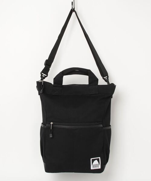 SIERRA DESIGNS（シェラデザイン）の「SIERRA DESIGNS 3WAYキャンバストートリュック（バックパック/リュック・メンズ・ブラック/ベージュ・FREE）」の5枚目の写真