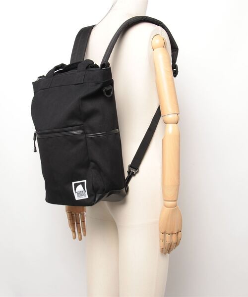 SIERRA DESIGNS（シェラデザイン）の「SIERRA DESIGNS 3WAYキャンバストートリュック（バックパック/リュック・メンズ・ブラック/ベージュ・FREE）」の8枚目の写真