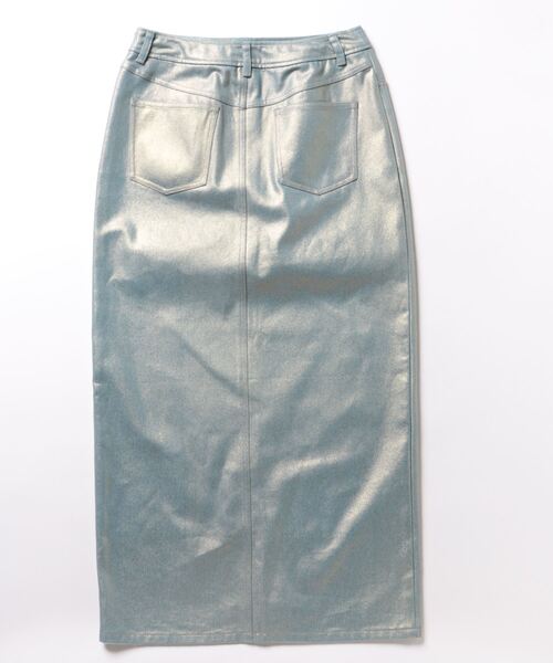 Scrap Book（スクラップブック）の「【Scrap Book】メタリックスカート（スカート・レディース・シルバー・FREE）」の2枚目の写真