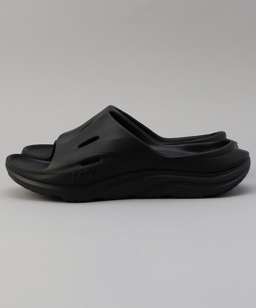 HOKA(ホカ)の「HOKA ONE ONE/ホカオネオネ ORA Recovery Slide 3/ オラ リカバリー スライド 3(サンダル・メンズ・チャコールグレー/ブラック・8/10/9)」の5枚目の写真