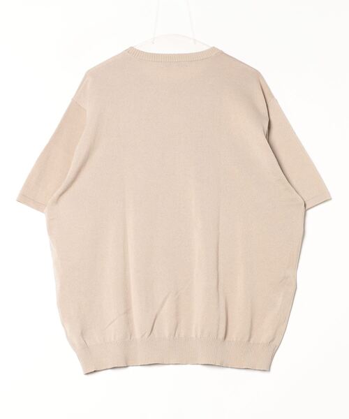 U.S. POLO ASSN.（ユーエスポロアッスン）の「【U.S. POLO ASSN./ユーエスポロアッスン】ワンポイント刺繍 クルーショートニットTシャツ（Tシャツ/カットソー・メンズ・ネイビー/ライトベージュ/ブラック/オフホワイト・M/L/LL）」の19枚目の写真