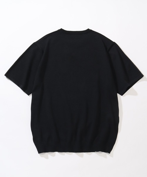 U.S. POLO ASSN.（ユーエスポロアッスン）の「【U.S. POLO ASSN./ユーエスポロアッスン】ワンポイント刺繍 クルーショートニットTシャツ（Tシャツ/カットソー・メンズ・ネイビー/ライトベージュ/ブラック/オフホワイト・M/L/LL）」の6枚目の写真