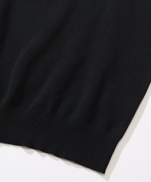 U.S. POLO ASSN.（ユーエスポロアッスン）の「【U.S. POLO ASSN./ユーエスポロアッスン】ワンポイント刺繍 クルーショートニットTシャツ（Tシャツ/カットソー・メンズ・ネイビー/ライトベージュ/ブラック/オフホワイト・M/L/LL）」の13枚目の写真