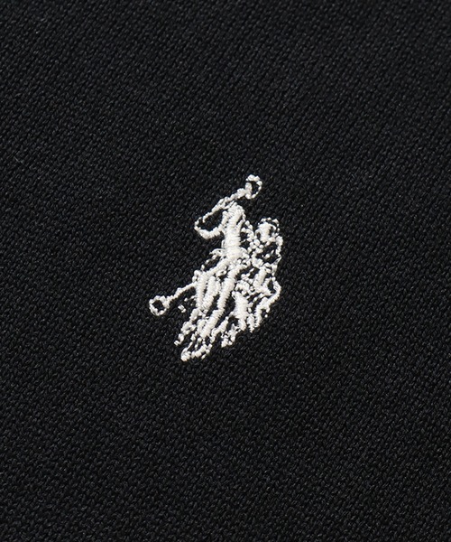 U.S. POLO ASSN.（ユーエスポロアッスン）の「【U.S. POLO ASSN./ユーエスポロアッスン】ワンポイント刺繍 クルーショートニットTシャツ（Tシャツ/カットソー・メンズ・ネイビー/ライトベージュ/ブラック/オフホワイト・M/L/LL）」の11枚目の写真