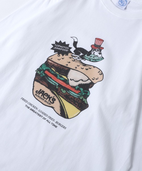 【セール】'JACK'S BURGER SHOP' 5.6oz L/S T-SHIRT - 'JACK'S BURGER SHOP' 5.6oz ロングスリーブTシャツ（Tシャツ/カットソー）｜Almost Famous Shop（オールモストフェイマスショップ）