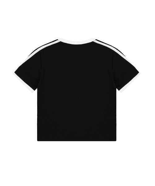 ACOVER(オコボ)の「A'GEM/9 × .kom 『ACOVER/オコボ』 Colored Tape Logo Star Crop Short-Sleeved T-shirt/テープロゴクロップ 半袖カットソー(Tシャツ/カットソー・レディース・ブラック/ホワイト・FREE)」の13枚目の写真