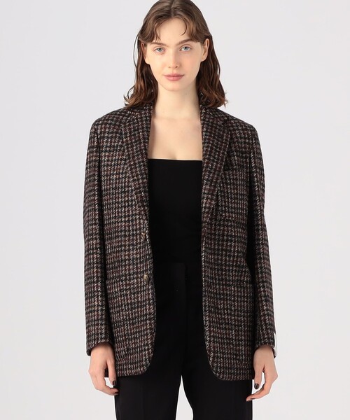 メンズ 美品CARUSO ダークグレー ウール スーツ サイズ50