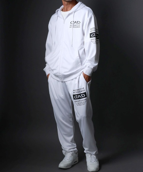 D.A.D(デーアーデー)の「D.A.D/デーアーデー ジャージ フルジップパーカー×トラックパンツ セットアップ 上下セット(ジャージ・メンズ・ブラック/ブラック系その他/チャコール/ホワイト・M/L/LL/3L)」の2枚目の写真