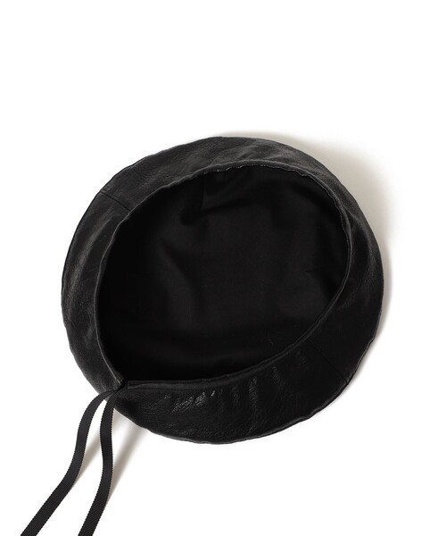 Ray BEAMS（レイビームス）の「Ray BEAMS / フェイクレザー ベレー帽（ハンチング/ベレー帽・レディース・ブラック/ブラウン・ONE SIZE）」の10枚目の写真