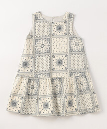 COMME CA ISM（コムサイズム）の「【リバーシブル】ギンガムチェック・バンダナ柄プリント ワンピース（ワンピース・キッズ）」