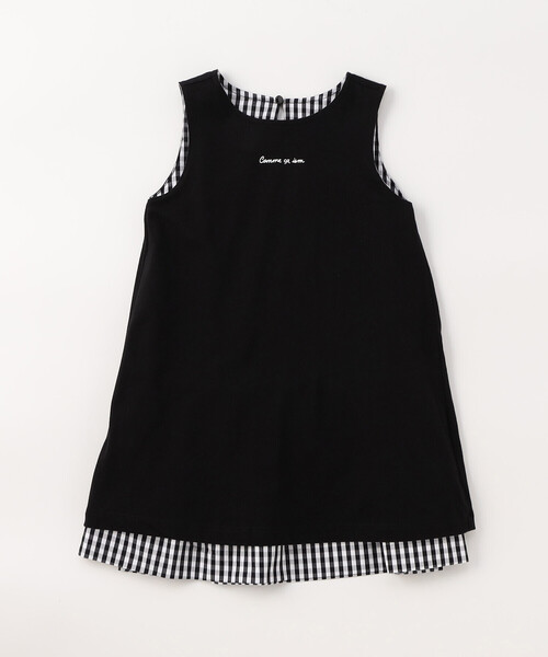 COMME CA ISM（コムサイズム）の「【リバーシブル】ギンガムチェック・バンダナ柄プリント ワンピース（ワンピース・キッズ・チェック/アイボリー系/ネイビー系・110cm/100cm/120cm/130cm/140cm/150cm）」の4枚目の写真