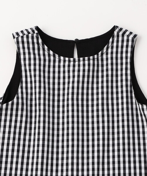 COMME CA ISM（コムサイズム）の「【リバーシブル】ギンガムチェック・バンダナ柄プリント ワンピース（ワンピース・キッズ・チェック/アイボリー系/ネイビー系・110cm/100cm/120cm/130cm/140cm/150cm）」の9枚目の写真