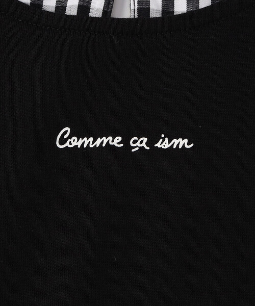 COMME CA ISM（コムサイズム）の「【リバーシブル】ギンガムチェック・バンダナ柄プリント ワンピース（ワンピース・キッズ・チェック/アイボリー系/ネイビー系・110cm/100cm/120cm/130cm/140cm/150cm）」の14枚目の写真