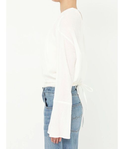 Ungrid（アングリッド）の「ショート丈ブラウス（シャツ/ブラウス・レディース・オフホワイト/オレンジ/グリーン・FREE）」の13枚目の写真