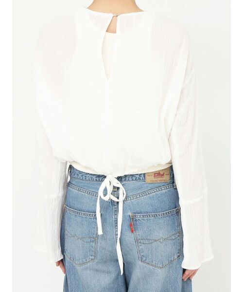 Ungrid（アングリッド）の「ショート丈ブラウス（シャツ/ブラウス・レディース・オフホワイト/オレンジ/グリーン・FREE）」の12枚目の写真