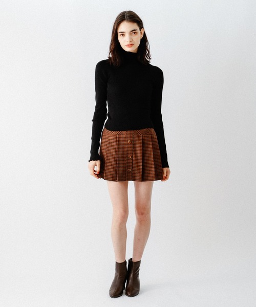 DEICY（デイシー）の「ハイネックリブニット（ニット/セーター・レディース・オフホワイト/ベージュ・FREE）」の7枚目の写真