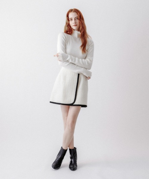 DEICY（デイシー）の「ハイネックリブニット（ニット/セーター・レディース・オフホワイト/ベージュ・FREE）」の5枚目の写真