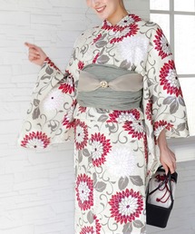 itto...（イット）の「涼を感じる高級綿麻仕立て上がり浴衣2点セット（浴衣+兵児帯）（浴衣）」