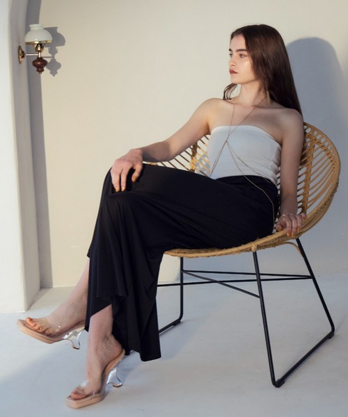 EIMY ISTOIRE（エイミーイストワール）の「カットソーオールインワン（つなぎ/オールインワン・レディース・ブラック/ホワイト/ピンク/その他8/ベージュ・S/M）」の6枚目の写真