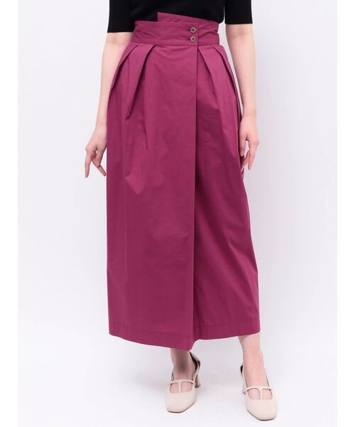 LAGUNAMOON(ラグナムーン)の「ラップデザインタックスカート(スカート・レディース・ブラック/プラム・SMALL/MEDIUM)」の16枚目の写真