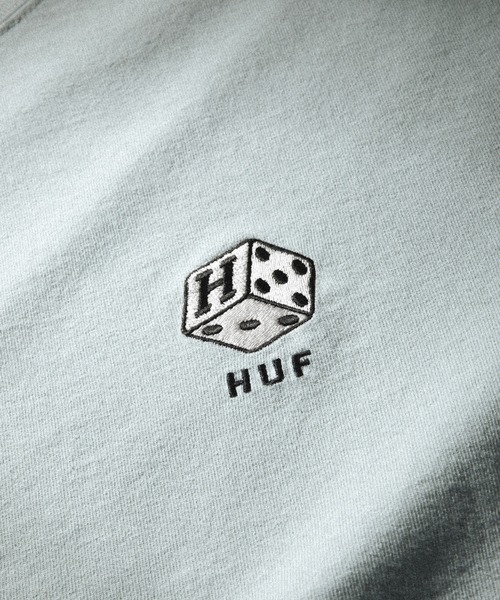 SNAKE EYES EMB TEE / HUF ハフ 刺繍ロゴ Tシャツ（Tシャツ