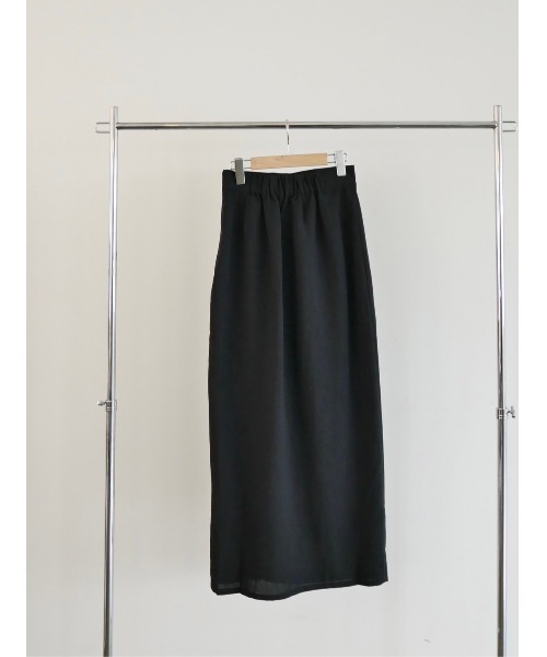 TRUNC（トランクエイティーエイト）の「Linen Like Cocoon Skirt（スカート・レディース・ブラック/アイボリー・FREE）」の7枚目の写真
