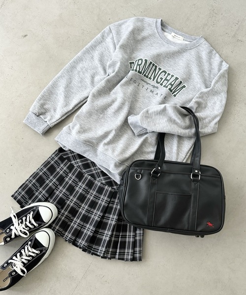 POLOCHAMPS(ポロチャンプス)の「【POLOCHAMPS/ポロチャンプス】別注 / スクールバッグ スクバ / SCHOOL BAG(トートバッグ・レディース・ブラウン/ブラック・FREE)」の7枚目の写真