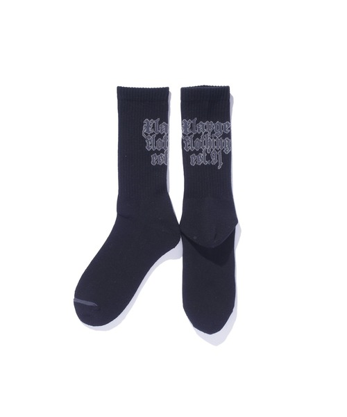 XLARGE（エクストララージ）の「OLD ENGLISH EST.91 SOCKS（ソックス/靴下・メンズ・ホワイト/ブラック/ネイビー・ONE SIZE）」の2枚目の写真