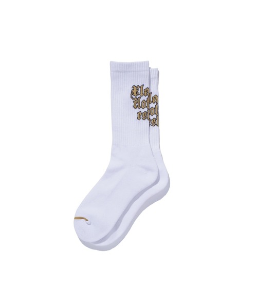 XLARGE（エクストララージ）の「OLD ENGLISH EST.91 SOCKS（ソックス/靴下・メンズ・ホワイト/ブラック/ネイビー・ONE SIZE）」の4枚目の写真