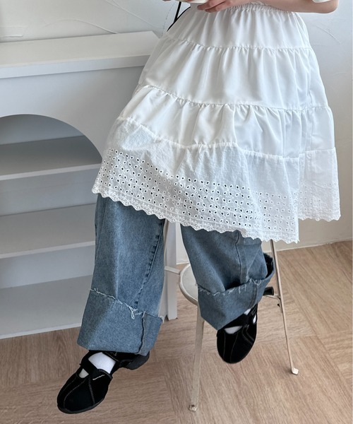 raffime（ラフィミー）の「アソートコットンレースワンピ（ワンピース・レディース・ブラック/オフホワイト・フリー）」の3枚目の写真