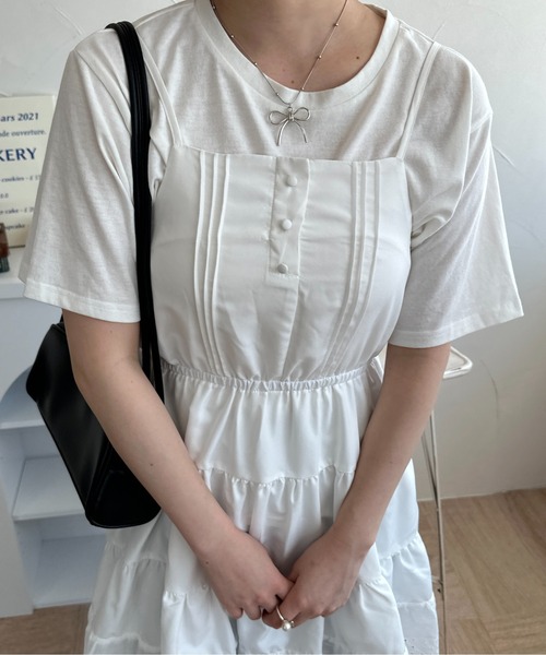 raffime（ラフィミー）の「アソートコットンレースワンピ（ワンピース・レディース・ブラック/オフホワイト・フリー）」の7枚目の写真