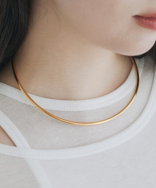 kiehtova（キエトヴァ）の「【kiehtova】plain choker  / プレーンチョーカー（ネックレス・レディース・シルバー/ゴールド・FREE）」の16枚目の写真