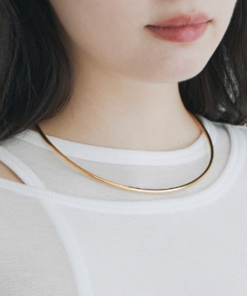 kiehtova(キエトヴァ)の「【kiehtova】plain choker / プレーンチョーカー(ネックレス・レディース・ゴールド/シルバー・FREE)」の18枚目の写真