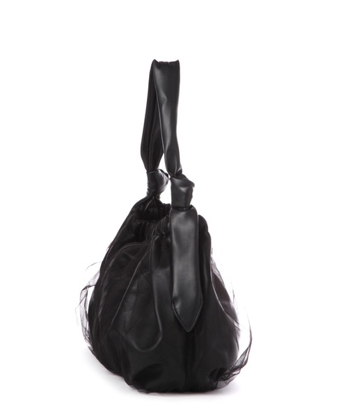 LAKOLE(ラコレ)の「チュール巾着トートバッグ / 132220(トートバッグ・レディース・シルバー/ブラック/グレイッシュベージュ・FREE)」の9枚目の写真