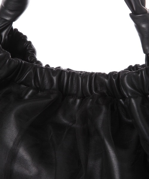 LAKOLE(ラコレ)の「チュール巾着トートバッグ / 132220(トートバッグ・レディース・シルバー/ブラック/グレイッシュベージュ・FREE)」の14枚目の写真