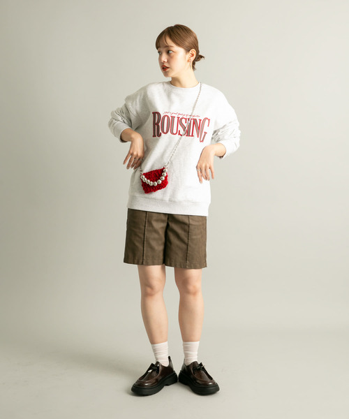 KBF（ケイビーエフ）の「モールニットポーチBAG（ショルダーバッグ・レディース・レッド/グレー/ブルー・ONE）」の6枚目の写真