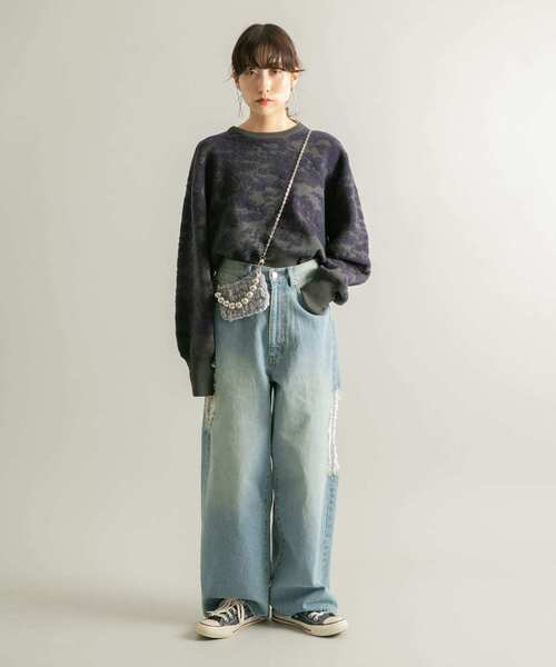 KBF（ケイビーエフ）の「モールニットポーチBAG（ショルダーバッグ・レディース・レッド/グレー/ブルー・ONE）」の16枚目の写真