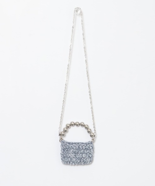 KBF（ケイビーエフ）の「モールニットポーチBAG（ショルダーバッグ・レディース・レッド/グレー/ブルー・ONE）」の18枚目の写真