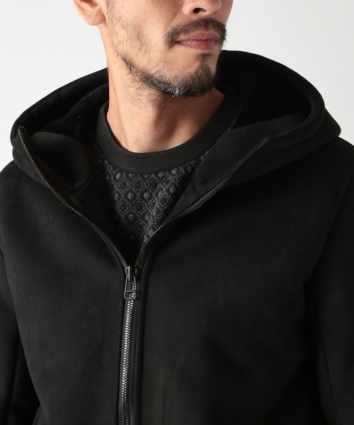 セール】テックレザームートンパーカー（パーカー）｜MEN'S BIGI