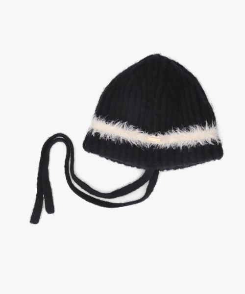 kaorinomori(カオリノモリ)の「kaorinomori アールニット プル / カオリノモリ(ニットキャップ/ビーニー・レディース・ブラック/ホワイト/ピンク・FREE)」の10枚目の写真