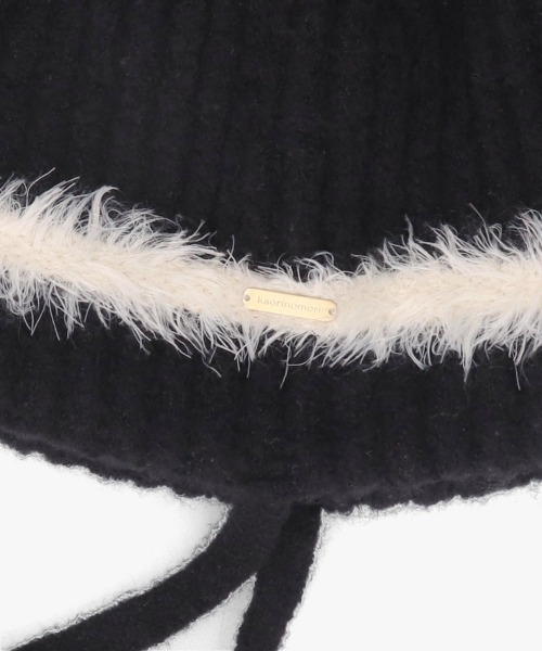 kaorinomori(カオリノモリ)の「kaorinomori アールニット プル / カオリノモリ(ニットキャップ/ビーニー・レディース・ブラック/ホワイト/ピンク・FREE)」の14枚目の写真