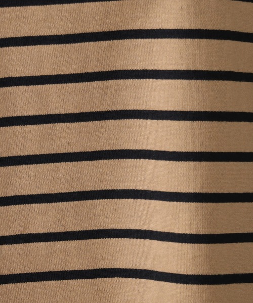 FOUND GOOD（ファウンドグッド）の「BIGボーダーTEE/7S（Tシャツ/カットソー・レディース・レッド系8/ベージュ/ホワイト系5/パープル系2・M/S/L）」の12枚目の写真