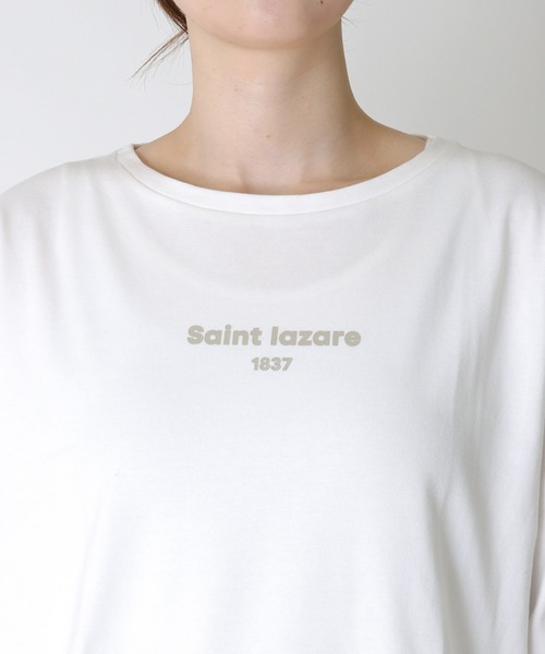 Jines(ジネス)の「箔プリント ラウンドヘム長袖カットソー(Tシャツ/カットソー・レディース・ブラック/ホワイト・38)」の12枚目の写真