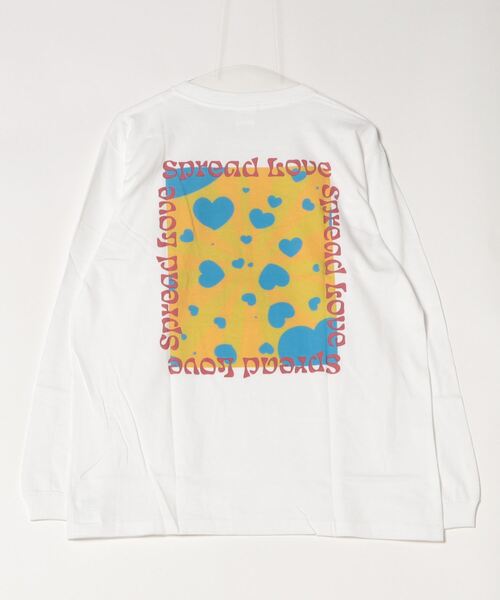 INNOCENT(イノセント)の「『Spread Love』オリジナルプリント L/S T(Tシャツ/カットソー・レディース・ホワイト/ブラック・MEDIUM/LARGE)」の3枚目の写真
